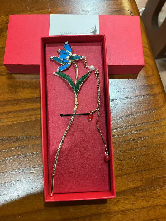 螺钿发簪 手工艺品 装饰品 首饰 工艺